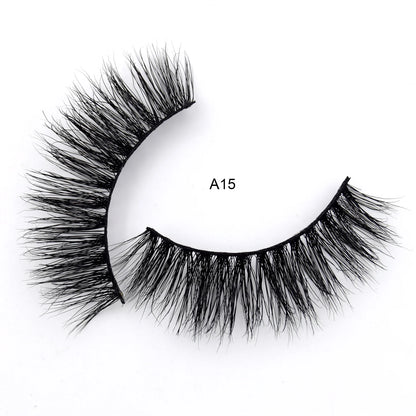 Visofree Mink Eyelashes 3D Mink Lashes Thick Crisscross Winged Eyelashes Cruelty Free Mink 1 Pair/box False Lashes D22