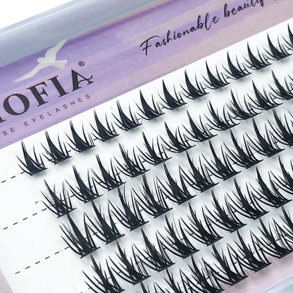 Mink eyelashes 1/box 80 bundle natural Russian 3D individual manga eyelash clusters extended Makeup tools wholesale lashes