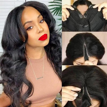 V Part Body Wave Wigs Human Hair Wigs For Women Human Hair Glueless V Shape Wigs No Leave Out V Part Body Wave Human Hair Wig