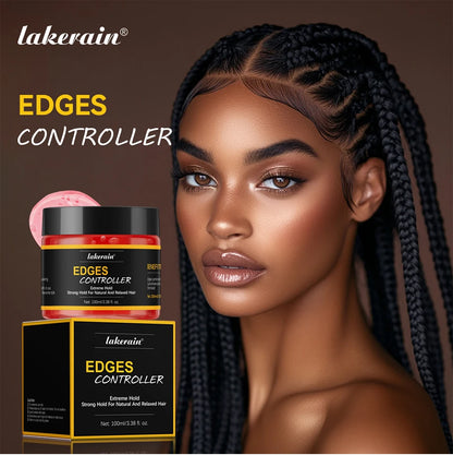 Edge Control Strong Hold Hair Gel Thick Edges Styling Gel Non-Greasy Non-Flaking No White Cast Long Lasting Supports All Hair Ty