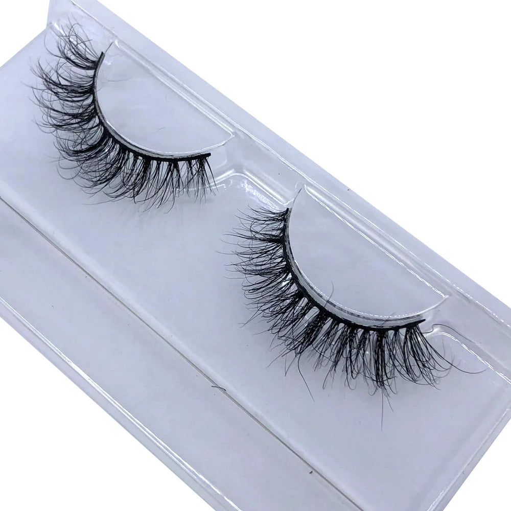 Bulk 3D Faux Mink Eyelashes Natural Thick Long False Eyelashes Wholesales Dramatic Fake Lashes Makeup Extension Eyelashes