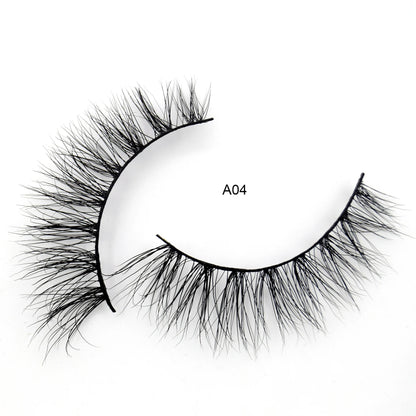 Visofree Mink Eyelashes 3D Mink Lashes Thick Crisscross Winged Eyelashes Cruelty Free Mink 1 Pair/box False Lashes D22