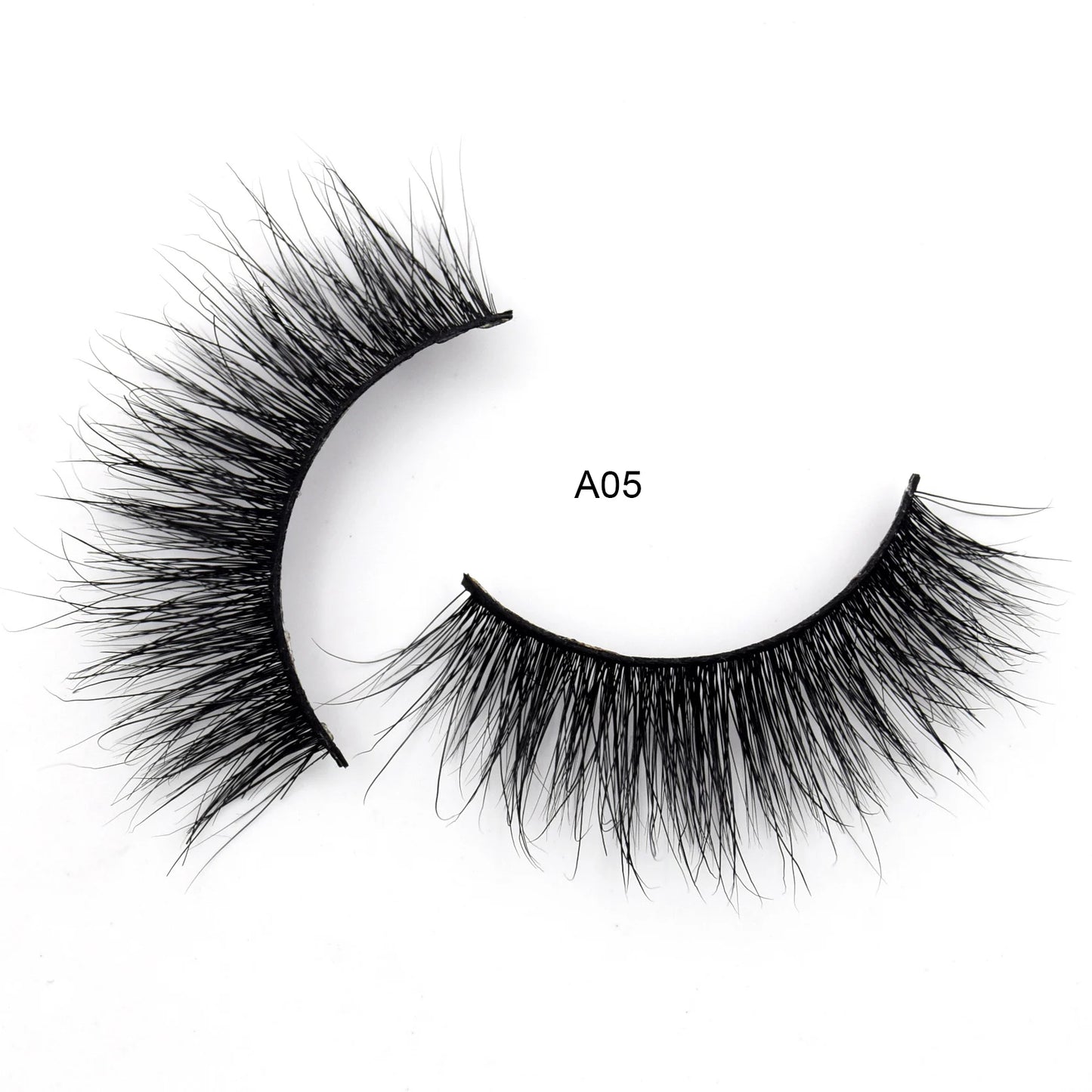 Visofree Mink Eyelashes 3D Mink Lashes Thick Crisscross Winged Eyelashes Cruelty Free Mink 1 Pair/box False Lashes D22