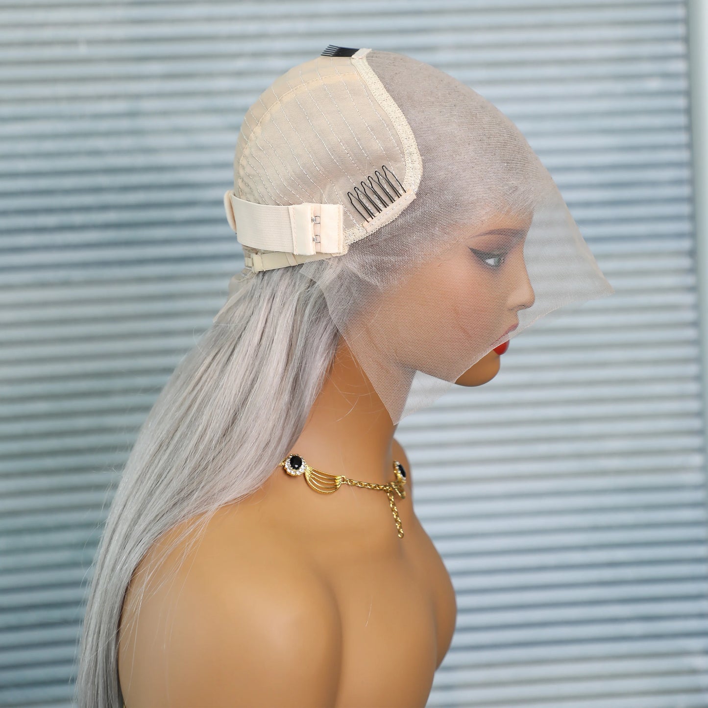 13x6 Straight Lace Front Wig Silver Grey Lace Front Wigs Human Hair Pre Plucked Brazilian Transparent 13x4 Lace Frontal Wig 200%