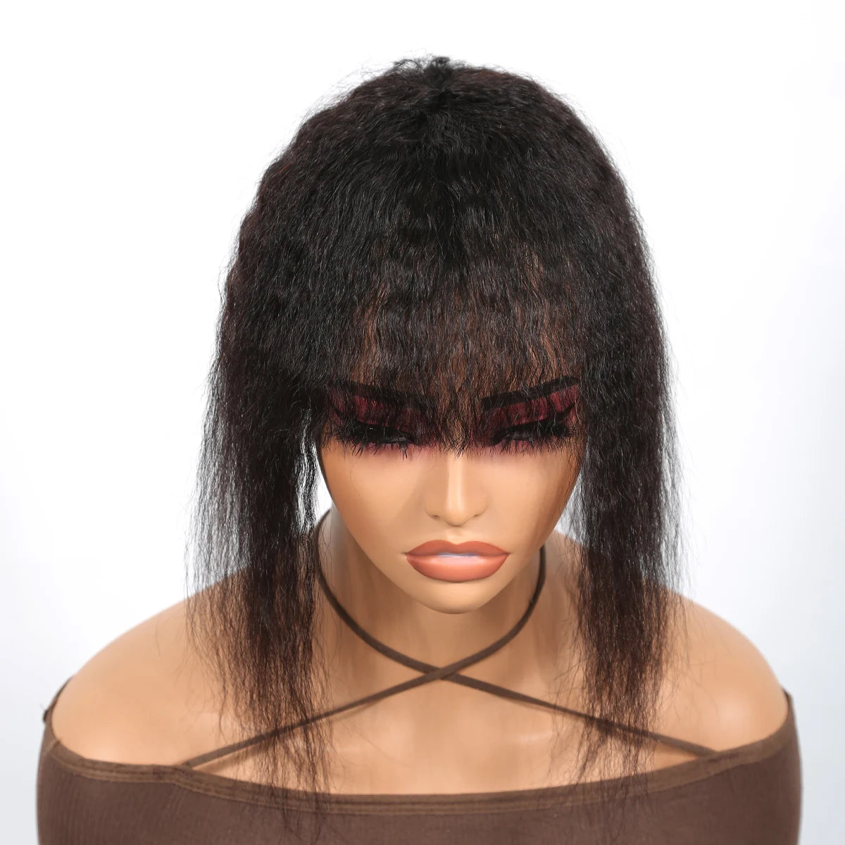 Yaki Straight Human Hair Topper Hair Piece for Thinning Hair or Covering White Hair&Increase Hair Volume,kinky straight hair