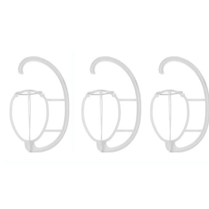 Hanging wig stand, wig holder for multiple wig stands, for hair extensions, wigs and accessories (3 pcs.)