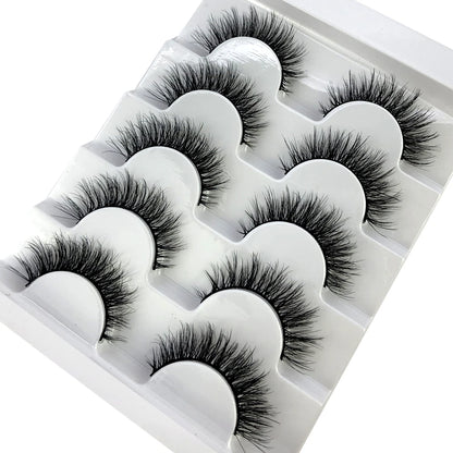 Faux Mink Eyelashes Natural 3D Mink Lashes Volume False Eyelashes Dramatic Thick Fake Eyelash Extension Makeup Tool Maquiagem