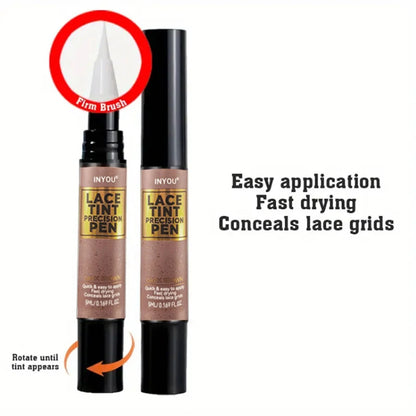 5ml Lace Tint Pen for Wigs, Long-Lasting, Easy to Apply, And Natural-Looking, Tint Melting Hair  for All Of Hair Types