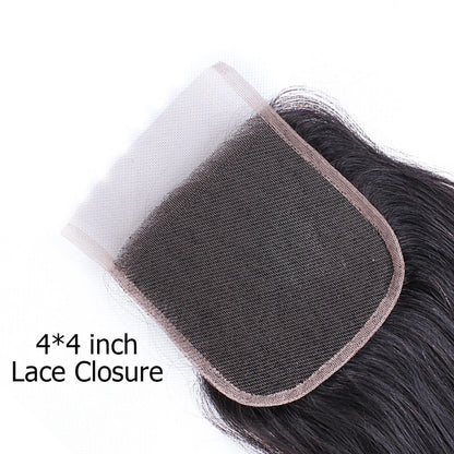 1pc 100% Human Hair Lace Frontal Closure 5x5 4x4 2x6 13x4 13x6 Lace Closure Free Part Pre-Plucked Transparent Lace Straight