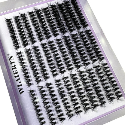 300/120PCS 5D Fluffy Cluster Lashes 30D-100D Natural Thick Eyelash Clusters Individual Lashes DIY Eyelashes Extension Makeup