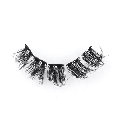 Natural Short False Mink Lashes 3/5/10 Pairs Extensions Eye Hair False Eyelashes 3D Faux Cils Soft Fluffy Eye Lashes for Beauty