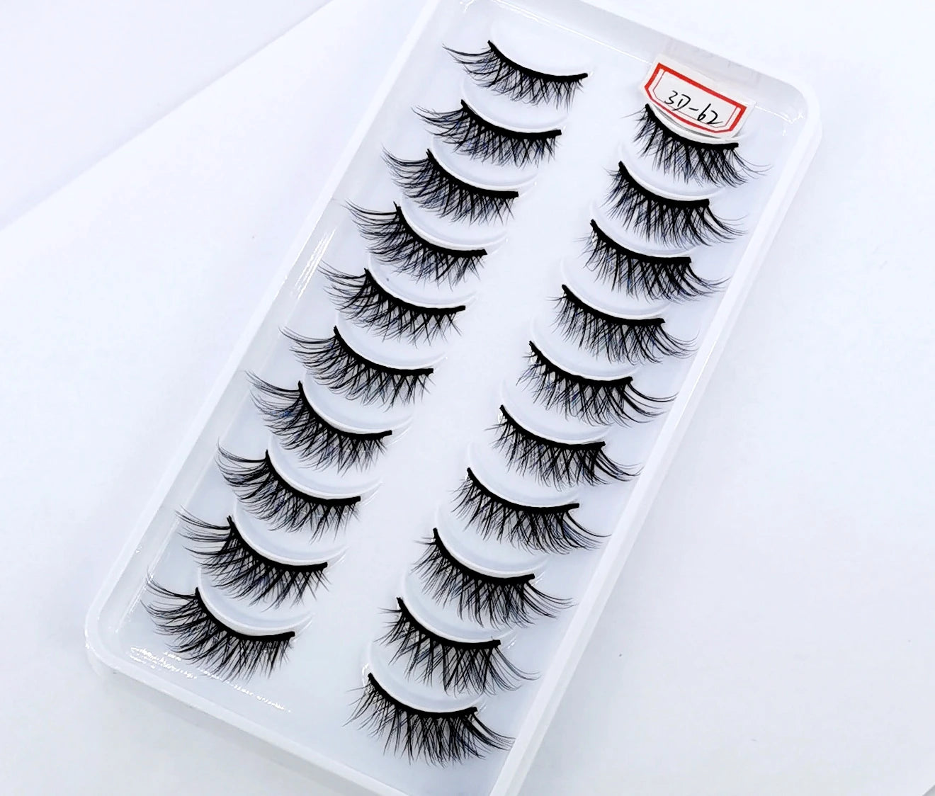 New 10 Pairs Crisscross Half Eye Lashes Natural False eyelashes Handmade 3D Mink Lashes Makeup Tools Reusable Eyelash Extension