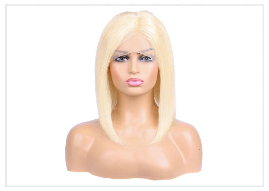 13x4 13x6 Blonde bob Wig Lace Front Human Hair Wigs 613 Straight HD Lace Frontal Wig Bob Glueless Wig Human Hair Ready To Wear