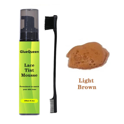 Lace Tint Mousse For Front Wigs 100ml Light / Medium / Dark Melt Lace Dye Skin Tone Tint Foam For Black Women