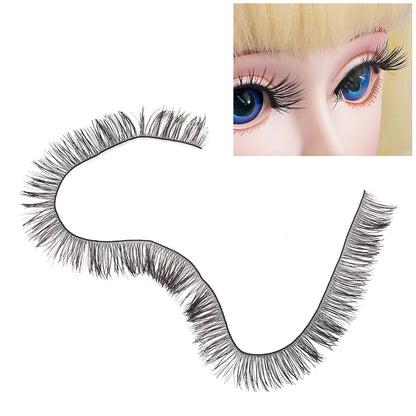 5PCS Doll False Eyelashes DIY Eye Lash Black Brown Simulation Fake Lashes For Kids Holiday Gifts Toy Decor Dolls Accessories
