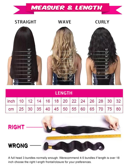 Body Wave Bundles With Closure 100% Human Hair Weave Bundles With Closure 70g/pc Brazilian Hair Weave Ombre Bundles With Closure
