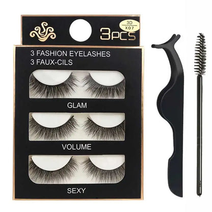 Eyelashes 3d mink lashes natural long make up false eyelashes eyelash brushes makeup eye lashes tweezers 3d lashes maquiagem