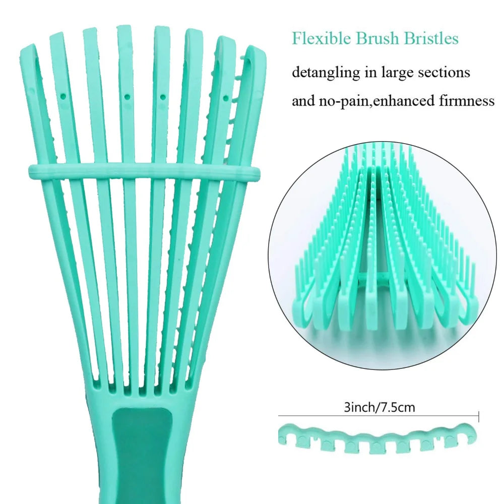 Hair Comb Detangling Brush Scalp Massage Hair Brush Detangler Brush for Curly Hair Thick Hair Octopus Hairbrush Women Men Salon