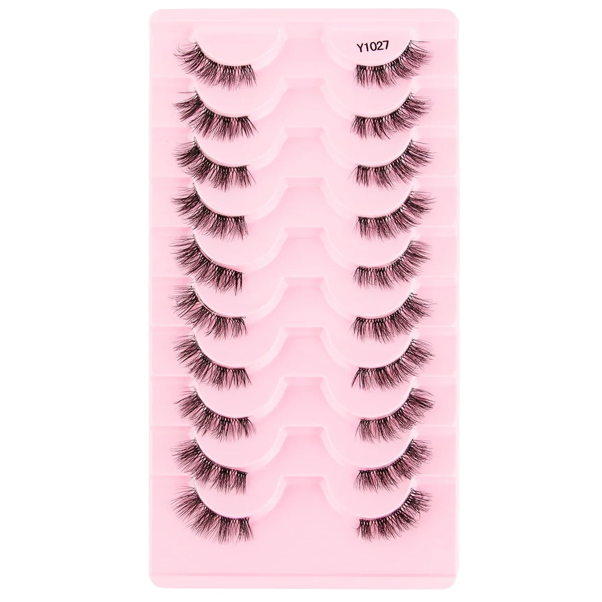 Cat Eye Lash 3/5/10 Pairs Half Lashes Natural Long False Eyelashes Wispy 3D Mink Lashes Volume Faux Cilios Extension Makeup Tool