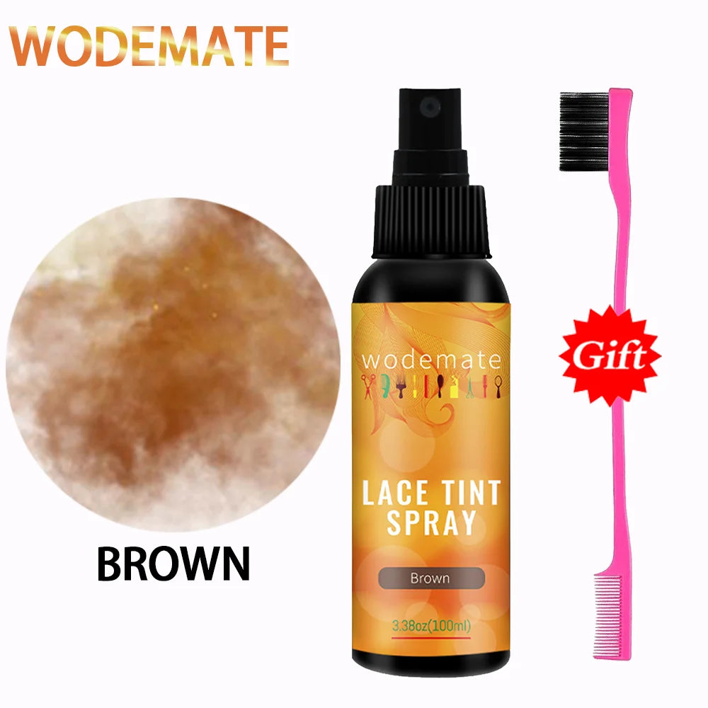 Lace Tint Mousse Easy Tinting Lace Tint Spray For Wigs Quick-Drying and Safe and Convenient Dyed Mousse Foam Sweat Resistant