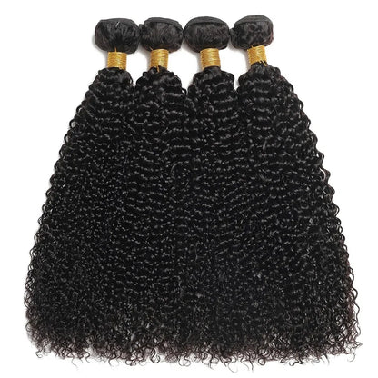 Mongolian Kinky Curly Human Hair Bundles Natural Jerry Curl Remy Hair Weave Bundle Raw Human Hair Extensions 1 3 4 Bundles Deal