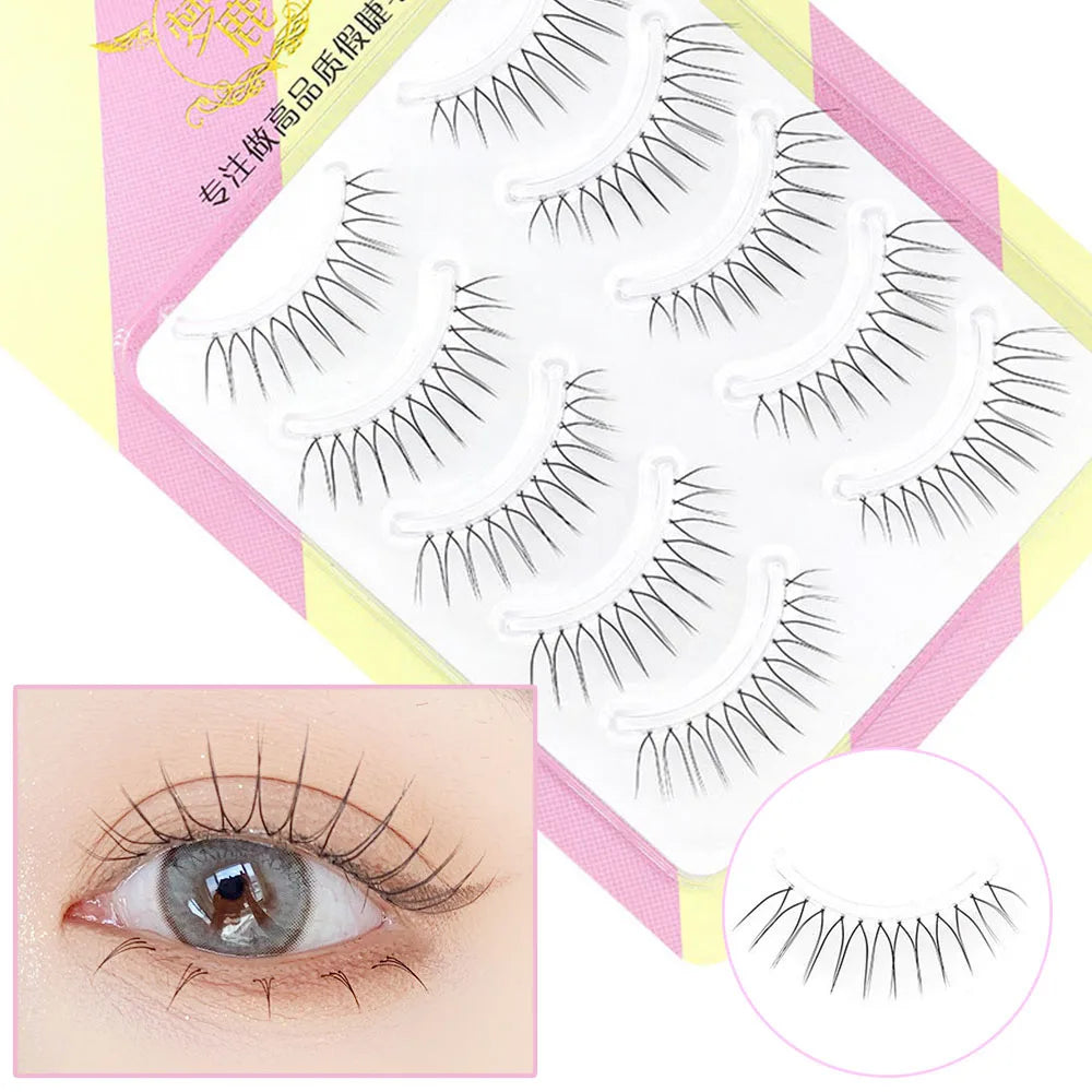 14mm Dream Deer False Eyelashes Lash V-shaped Natural Transparent Makeup Tools Lash Clusters Cosplay Cosmetics Fake Eyelashes