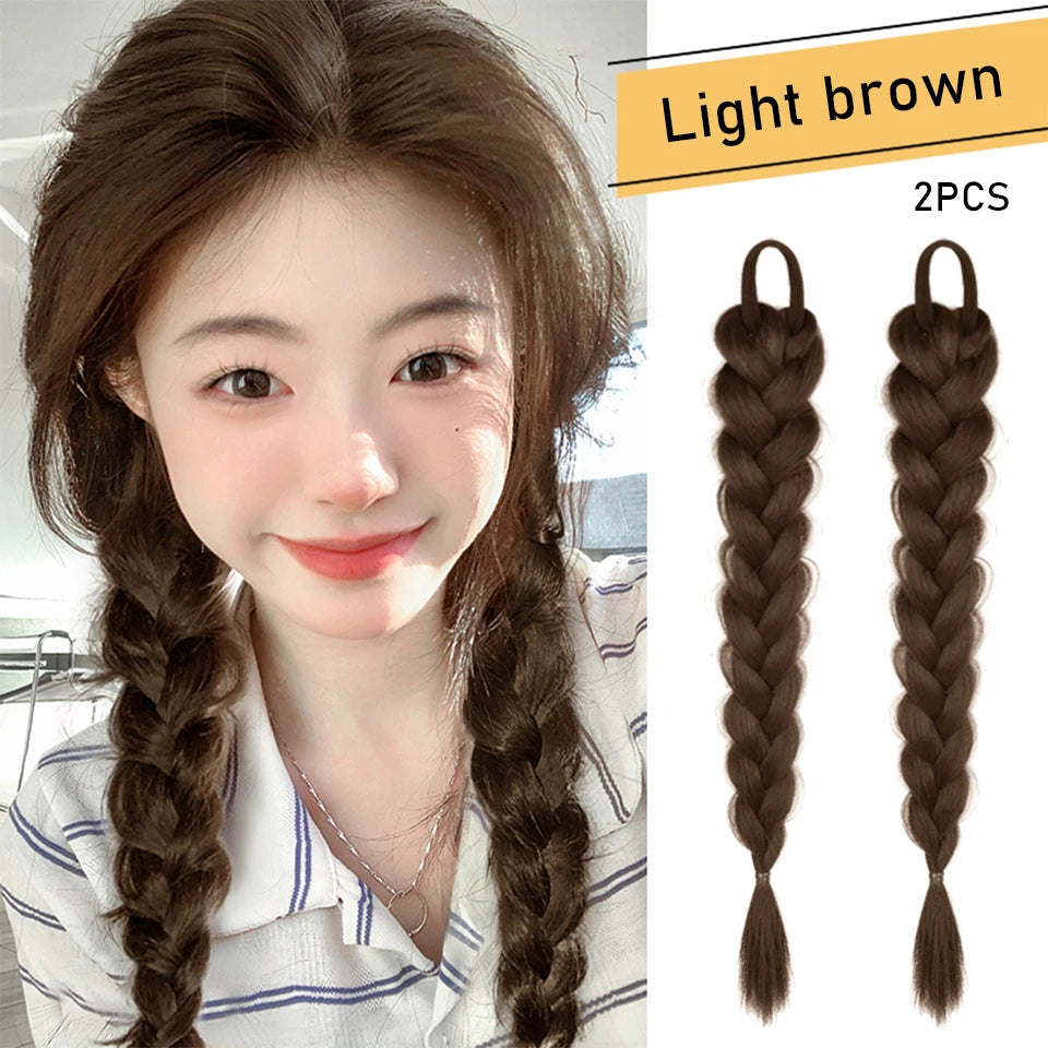 Ponytail Extension Bow Claw Curly Wavy Clip in Hairpiece Ponytail Hair Extensions Long Pony Tail Synthetic for Women Girl Daily