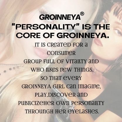 GROINNEYA Cat Eye Effect Natural 5/10 Pairs Elongated eye tail Lashes Look Soft Wispy Mink Eyelashes Full Strip Lashes Extension