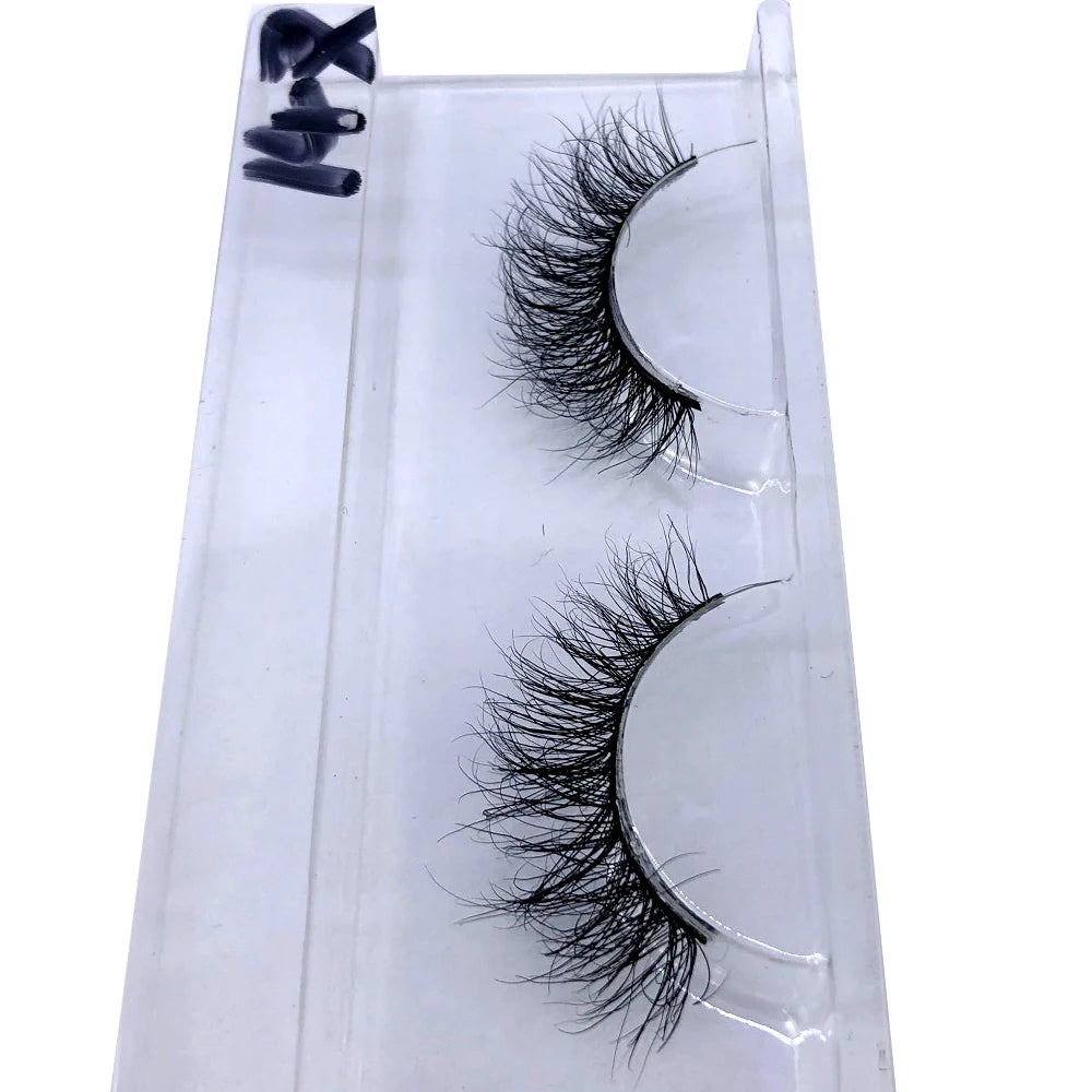 Bulk 3D Faux Mink Eyelashes Natural Thick Long False Eyelashes Wholesales Dramatic Fake Lashes Makeup Extension Eyelashes