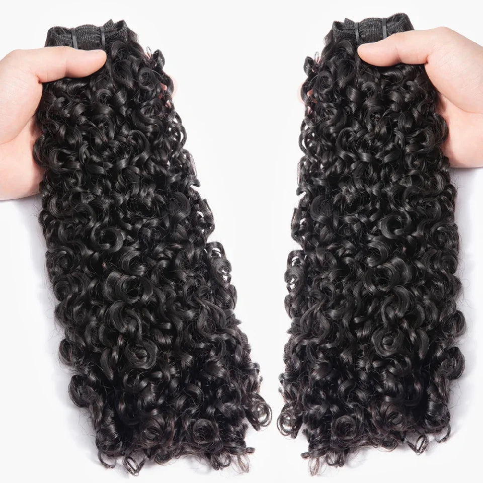 Vietnamese Hair Pixie Curls Bundles Double Drawn Kinky Curly Virgin Hair Bulk Extensions Raw Indian 12A Spirals Curly Human Hair