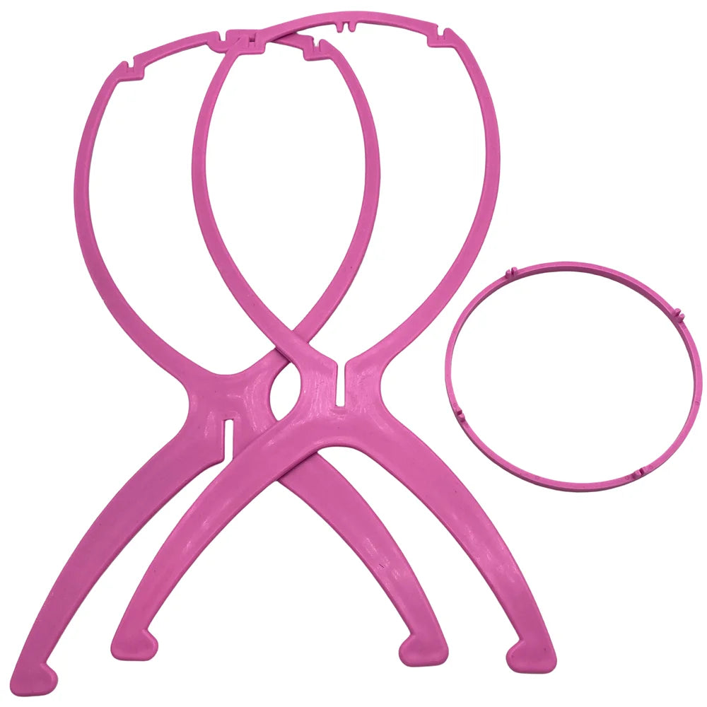 2 pcs stand 36cm Desk Stand Portable Wig Stand Wig Stands Portable Wig Hanger Salon Barber Hanging Hats Holder Display Stand
