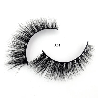 Visofree Mink Eyelashes 3D Mink Lashes Thick Crisscross Winged Eyelashes Cruelty Free Mink 1 Pair/box False Lashes D22