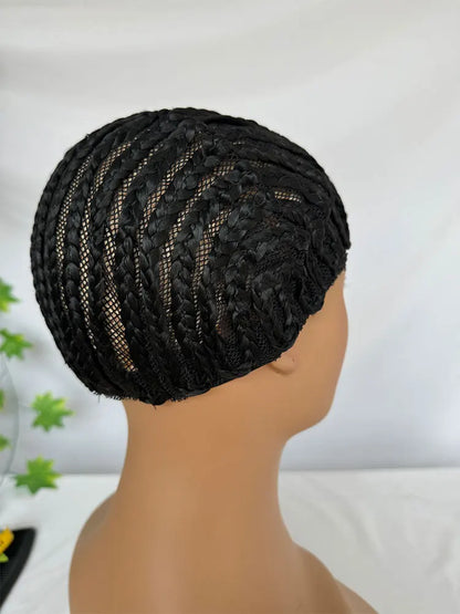 Braided Wig Cap For Crochet Hair Braids Breathable Cornrow Cap for Making Synthetic Wig Women Crochet Wigs 1 Piece