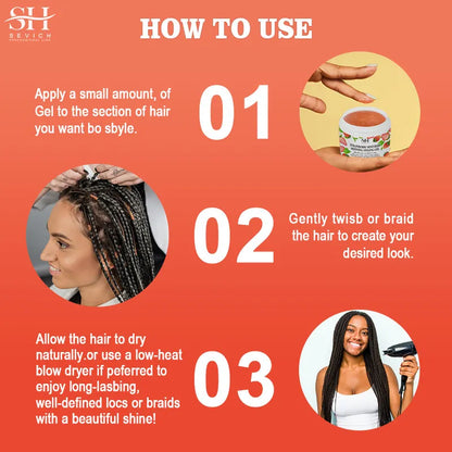 Strawberry Mint Hair Styling Gel Hair Pomade Professional Edge Control Wax for Wigs Women Lasting Edges Control Hair Wax Cream