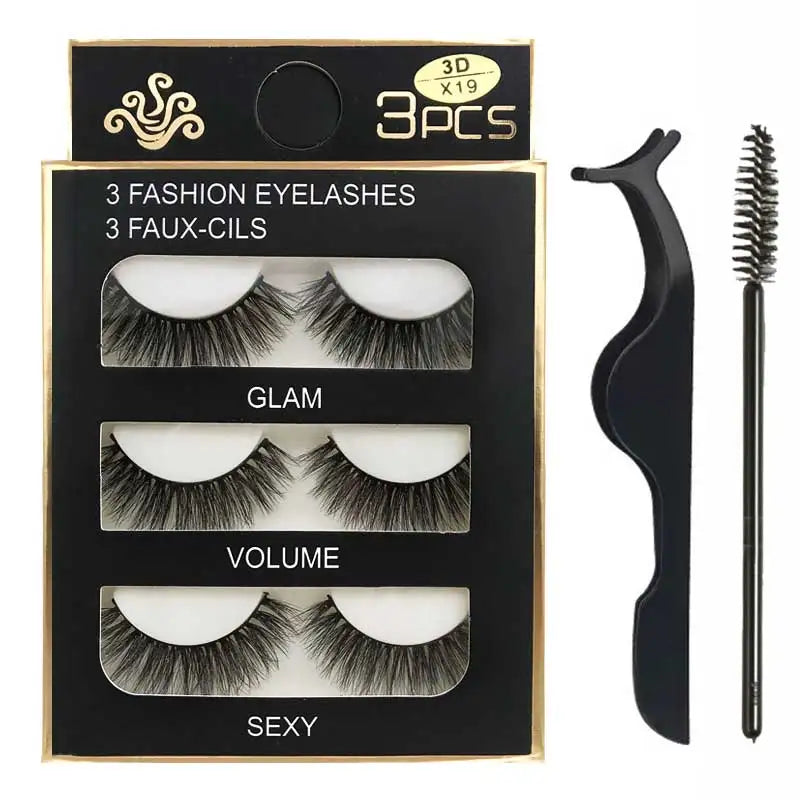 Eyelashes 3d mink lashes natural long make up false eyelashes eyelash brushes makeup eye lashes tweezers 3d lashes maquiagem