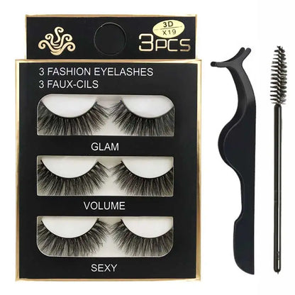 Eyelashes 3d mink lashes natural long make up false eyelashes eyelash brushes makeup eye lashes tweezers 3d lashes maquiagem