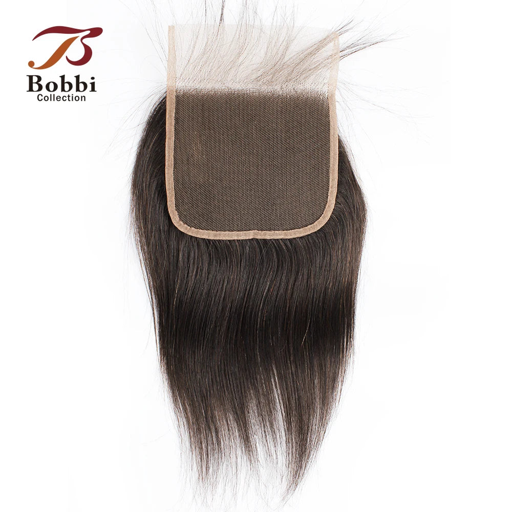 1pc 100% Human Hair Lace Frontal Closure 5x5 4x4 2x6 13x4 13x6 Lace Closure Free Part Pre-Plucked Transparent Lace Straight