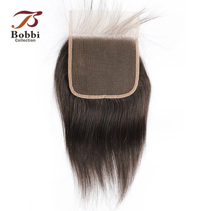 1pc 100% Human Hair Lace Frontal Closure 5x5 4x4 2x6 13x4 13x6 Lace Closure Free Part Pre-Plucked Transparent Lace Straight