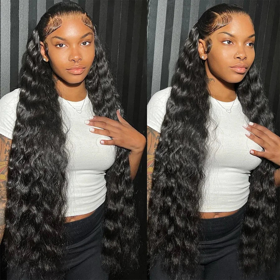 1/3/4 Pcs Loose Deep Wave Bundles Human Hair Brazilian Human Hair Extensions For Women Raw Hair Bundles Deal Lemoda Hair Weaving
