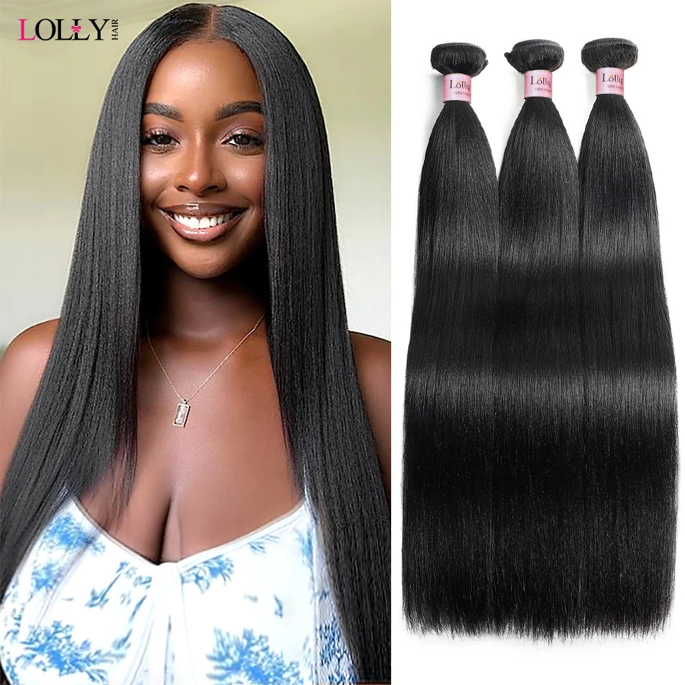 Light Yaki Straight Hair Bundles 1/3/4 Pieces Kinky Straight Human Hair Bundles 8-30 Inch Remy Human Hair Extensions For Women
