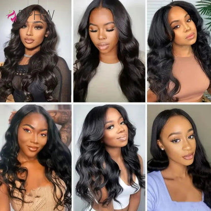 Body Wave Frontal With Bundles Human Hair Brazilian Remy Human Hair Weave Bundles With 4x4 Lace Closure Hair Extension Weft BPHW