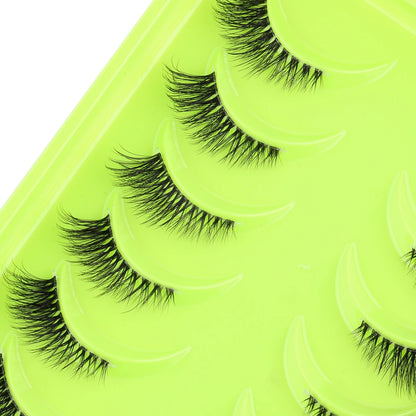 3/10 Pairs Half Lashes Makeup Natural Long Cat Eye Lashes Dramatic False Eyelashes Soft Faux Cils Fake Eyelash Extensions Tool