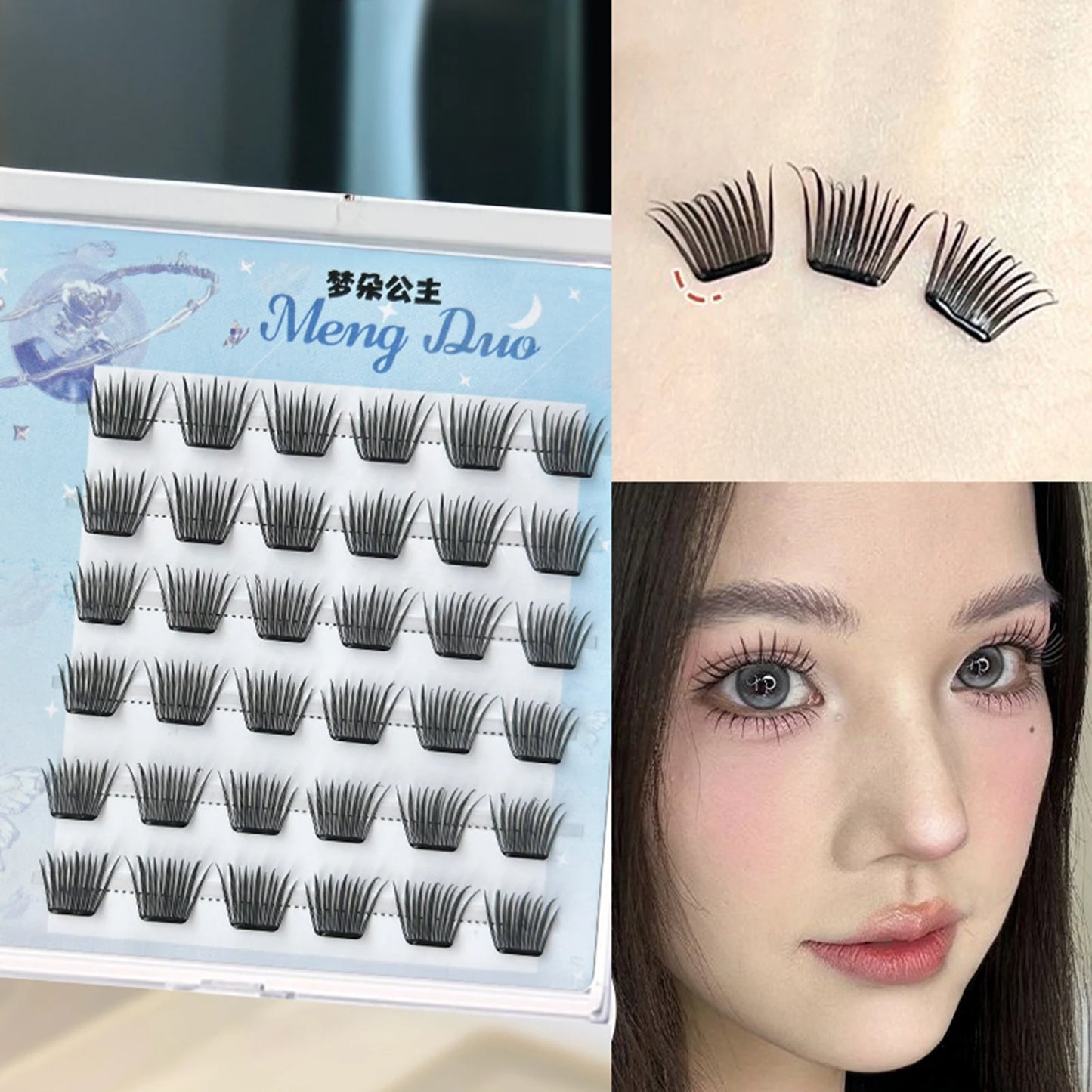 Sunflower DIY False Eyelashes Clusters Extensions Individual Lashes Cluster Natural Thick Segmented Eyelashes Bundles Wholesale