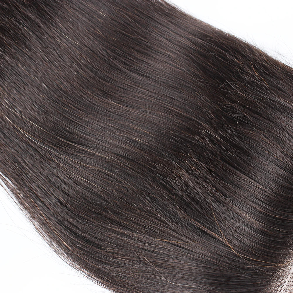 1pc 100% Human Hair Lace Frontal Closure 5x5 4x4 2x6 13x4 13x6 Lace Closure Free Part Pre-Plucked Transparent Lace Straight