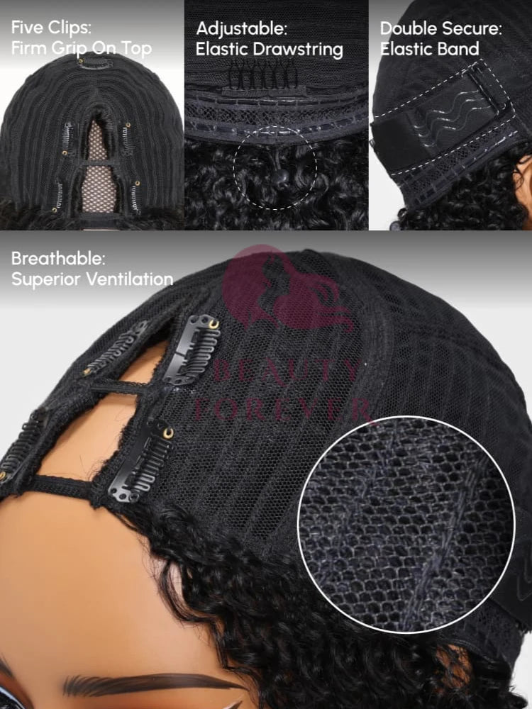 Beauty Forever EasiContout Body Wave V Part Human Hair Wig Seemless Upgrade U Part Wig 100% Raw Virgin Human Hair Wig