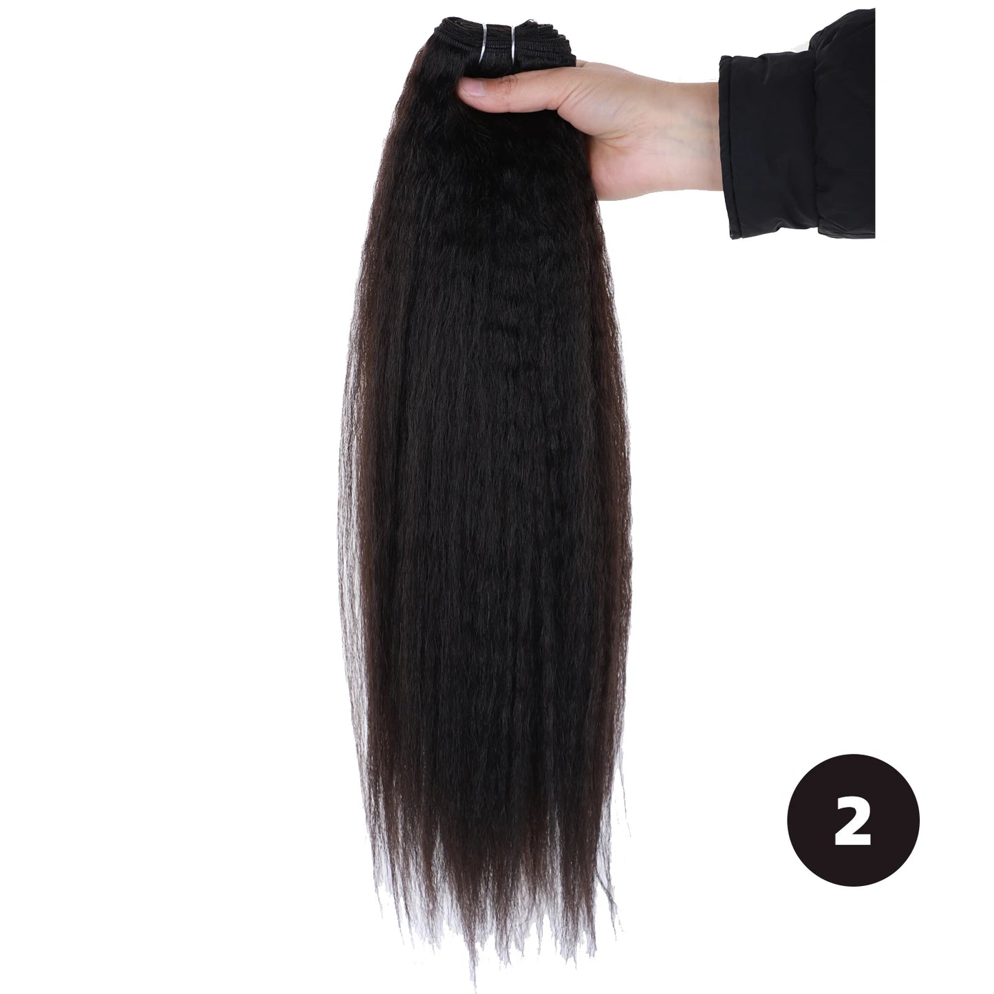 Blice Synthetic Yaki Straight Hair Bundles 10-24inch Super Hair Weaving Pure Color Sew In Hair Extensions 100g Per Piece