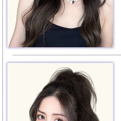 Ashely 14inch Waterfall Half A Ponytail Wig for Woman Clip-on High Ponytail Hair Clips Synthetic Wig High Quality Hair Extension