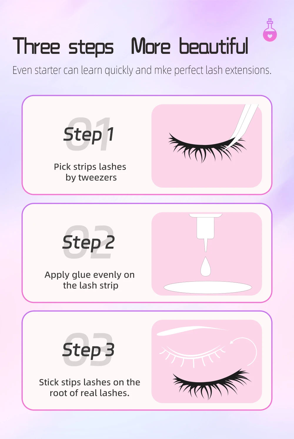 Yelix Manga Lashes With Clear Band Natural Eyelashes Spiky Asiatic Eye Soft Wispy Lashes 2024 Girl Group False Lashes