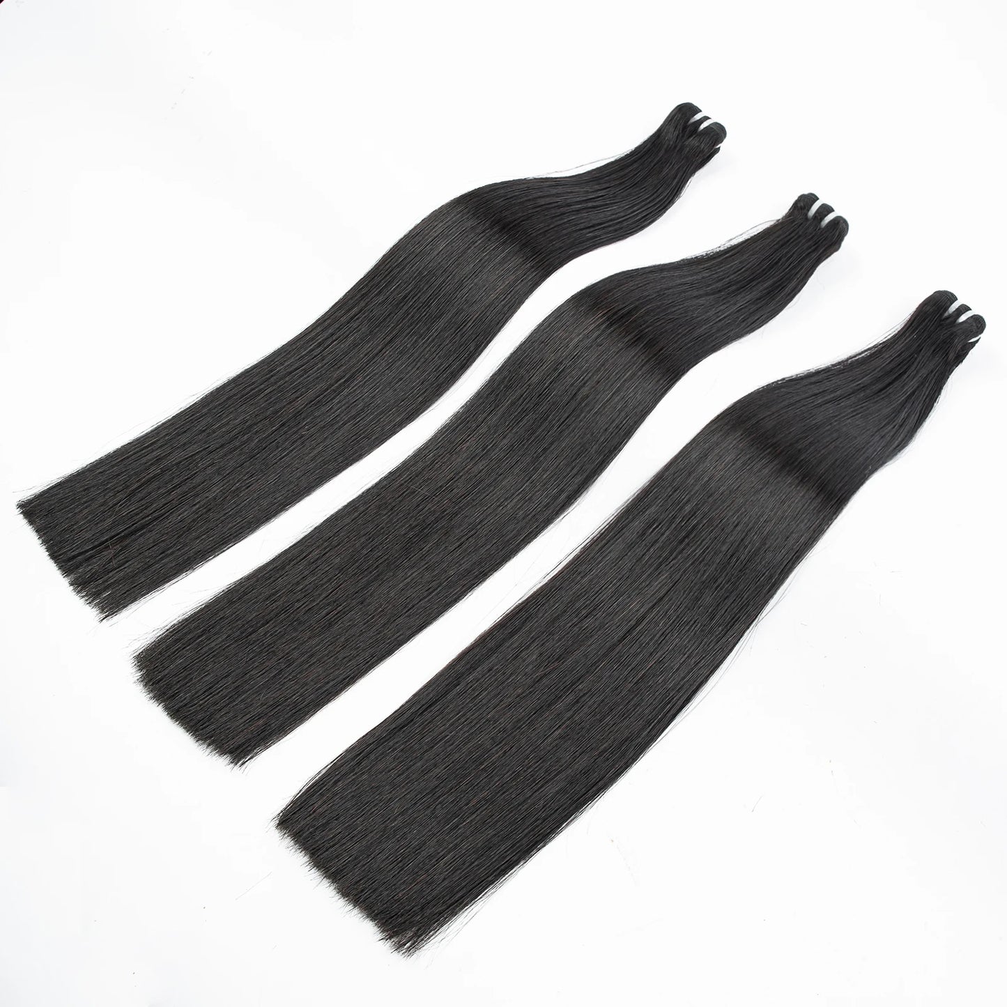 16A Double Drawn Vietnamese Bone Straight Bundles with 13x4 Lace Frontal 100% Raw Human Hair Bundle with 2x6/5x5 HD Lace Closure