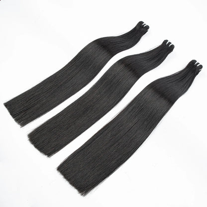 16A Double Drawn Vietnamese Bone Straight Bundles with 13x4 Lace Frontal 100% Raw Human Hair Bundle with 2x6/5x5 HD Lace Closure